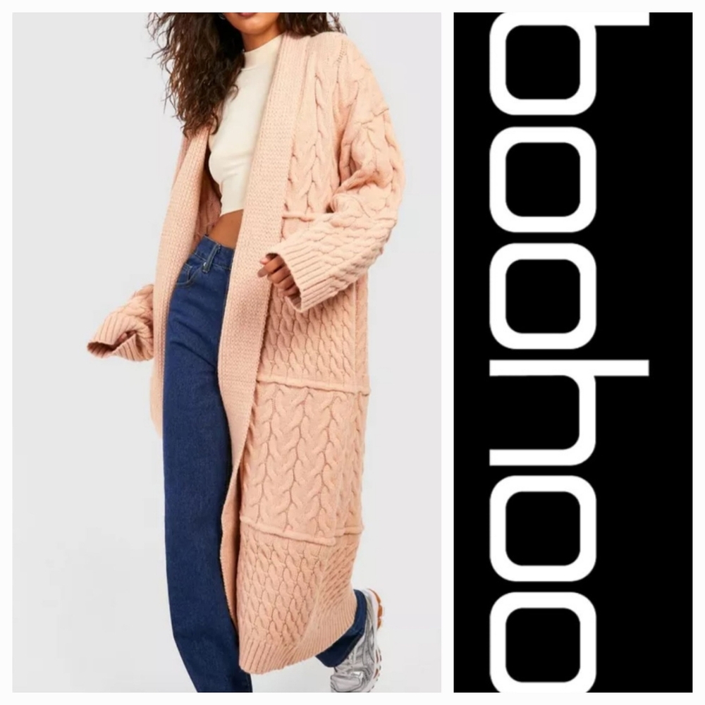 BOOHOO Chunky Knit Cardigan